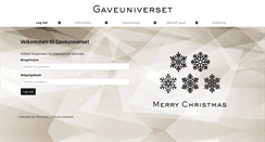 Desktop Screenshot of gaveuniverset.dk