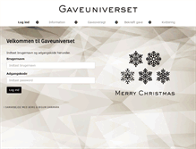 Tablet Screenshot of gaveuniverset.dk